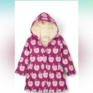 Pre-owned Hatley Girl's Sherpa Lined Splash Jacket